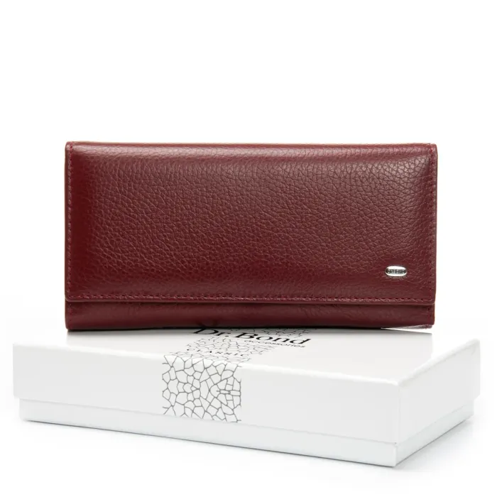 Кошелек Classic Женский кожа DR. BOND W46 wine red