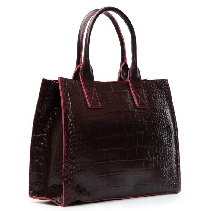 Сумка Женская Классическая кожа ALEX RAI 8804 bordo