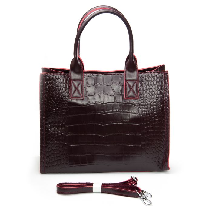 Сумка Женская Классическая кожа ALEX RAI 8804 bordo