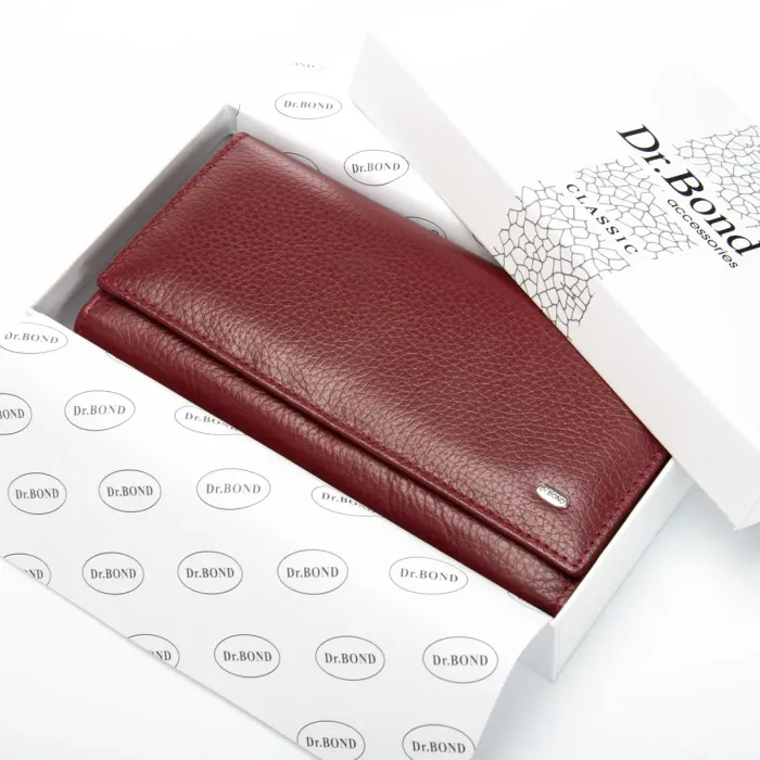 Кошелек Classic Женский кожа DR. BOND W46 wine red