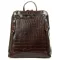Сумка Женская Рюкзак кожа ALEX RAI 8629 brown croco