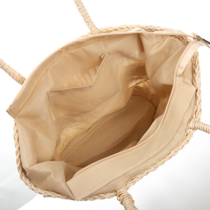 Сумка Женская Плетеная LUXEVA 9136 beige