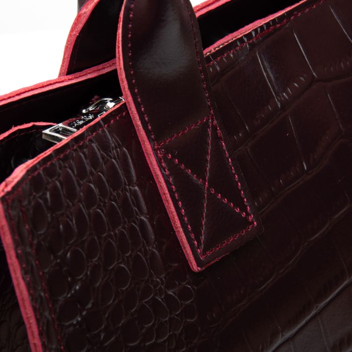 Сумка Женская Классическая кожа ALEX RAI 8804 bordo