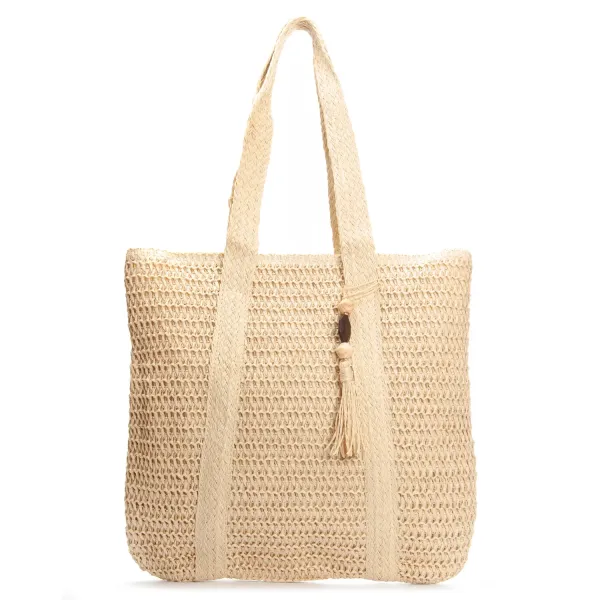 Сумка Женская Плетеная LUXEVA 9817 beige