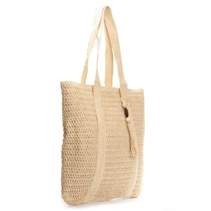 Сумка Женская Плетеная LUXEVA 9817 beige