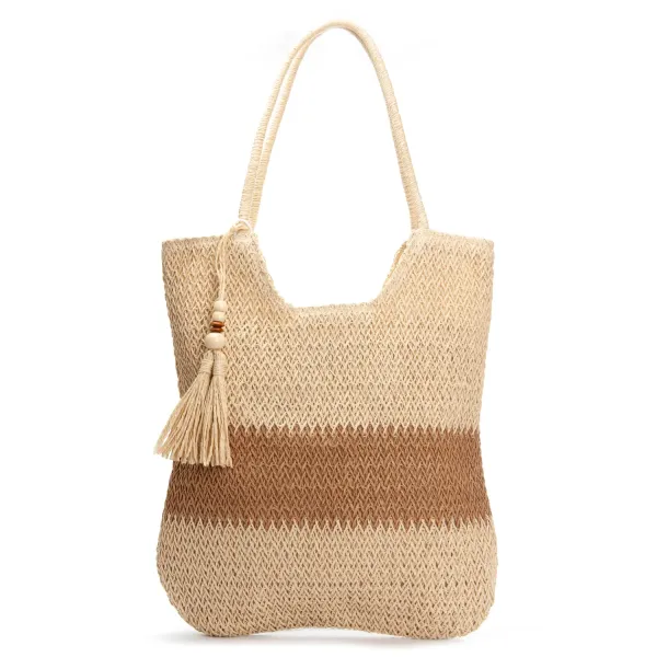 Сумка Женская Плетеная LUXEVA 8051 beige