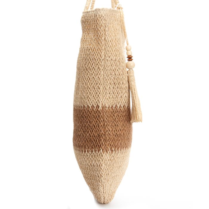 Сумка Женская Плетеная LUXEVA 8051 beige