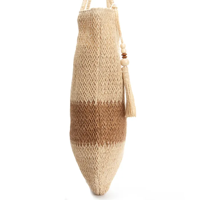 Сумка Женская Плетеная LUXEVA 8051 beige