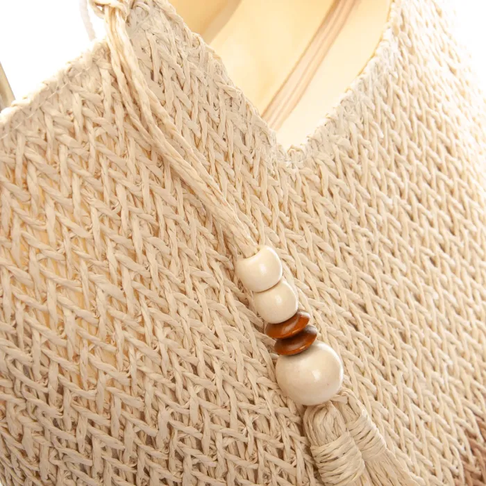 Сумка Женская Плетеная LUXEVA 8051 beige