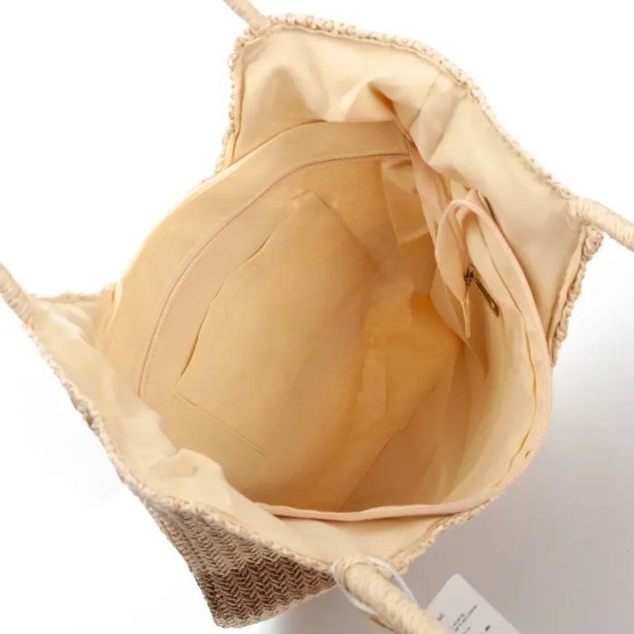 Сумка Женская Плетеная LUXEVA 8051 beige