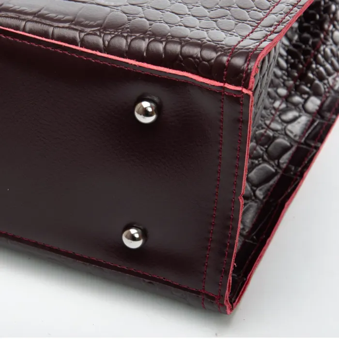 Сумка Женская Классическая кожа ALEX RAI 8804 bordo