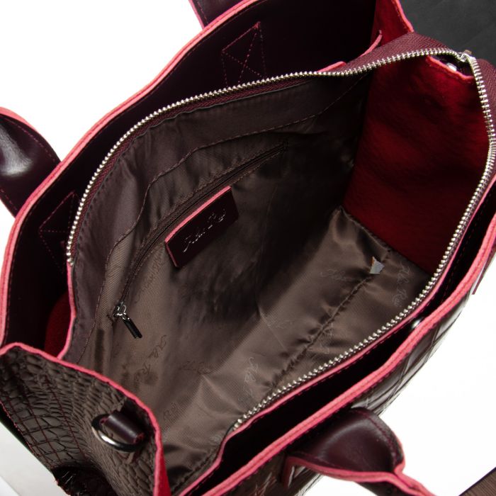 Сумка Женская Классическая кожа ALEX RAI 8804 bordo