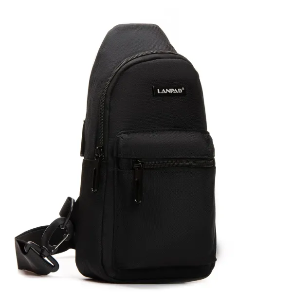 Сумка Мужская На Плечо нейлон Lanpad 3073 black