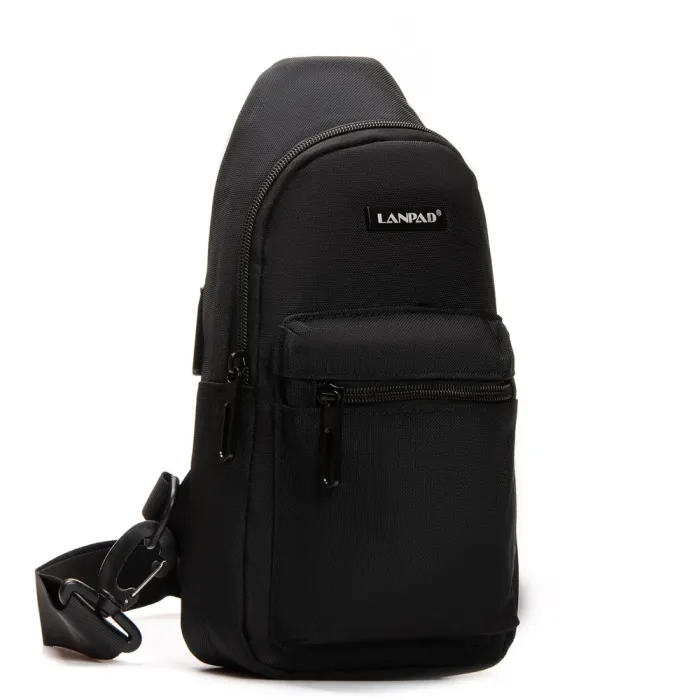 Сумка Мужская На Плечо нейлон Lanpad 3073 black