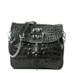 Сумка Женская Классическая кожа ALEX RAI 9342 black croco