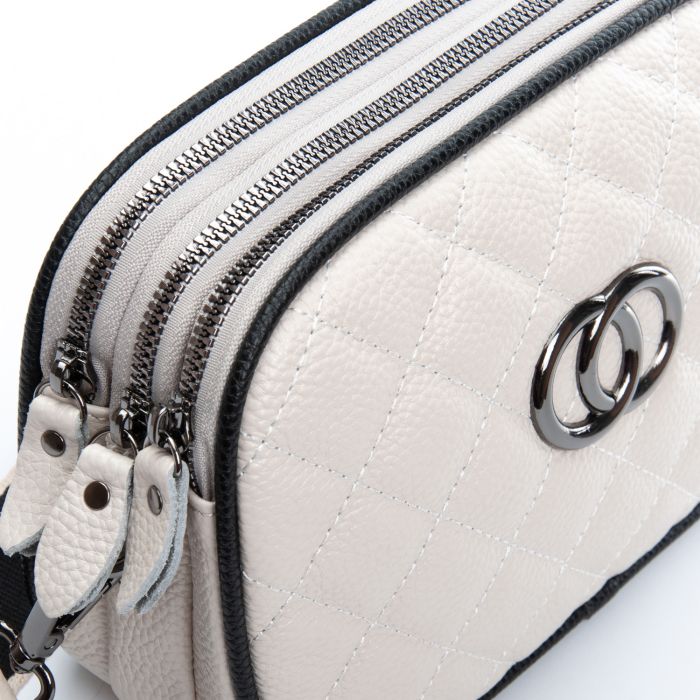 Сумка Женская Клатч кожа ALEX RAI 17001 pale grey