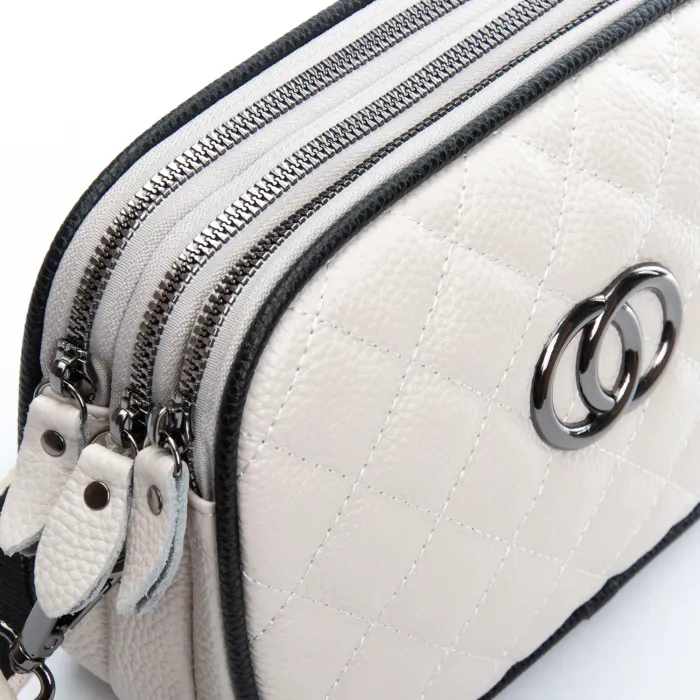 Сумка Женская Клатч кожа ALEX RAI 17001 pale grey