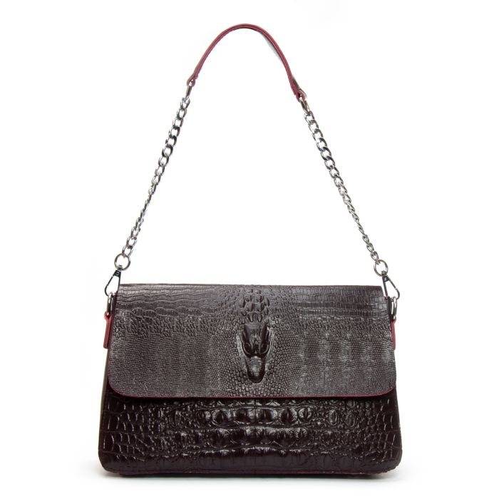 Сумка Женская Классическая кожа ALEX RAI 9346 bordo