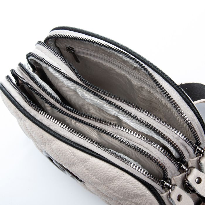 Сумка Женская Клатч кожа ALEX RAI 17001 pale grey