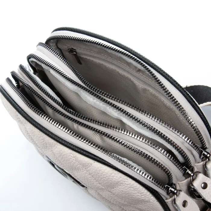 Сумка Женская Клатч кожа ALEX RAI 17001 pale grey