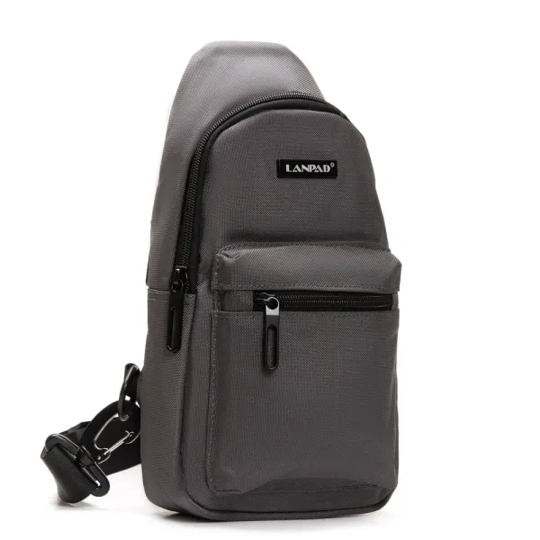Сумка Мужская На Плечо нейлон Lanpad 3073 gray