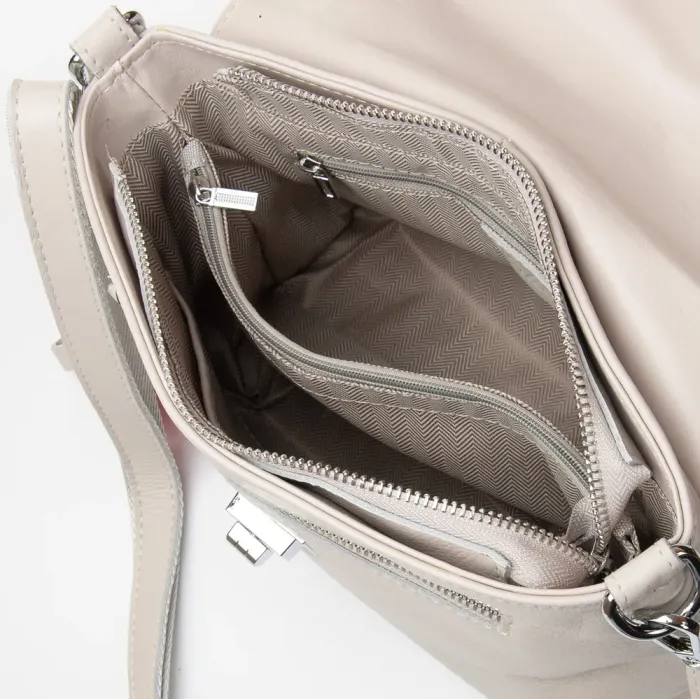 Сумка Женская Классическая кожа ALEX RAI 8793-9 l.beige