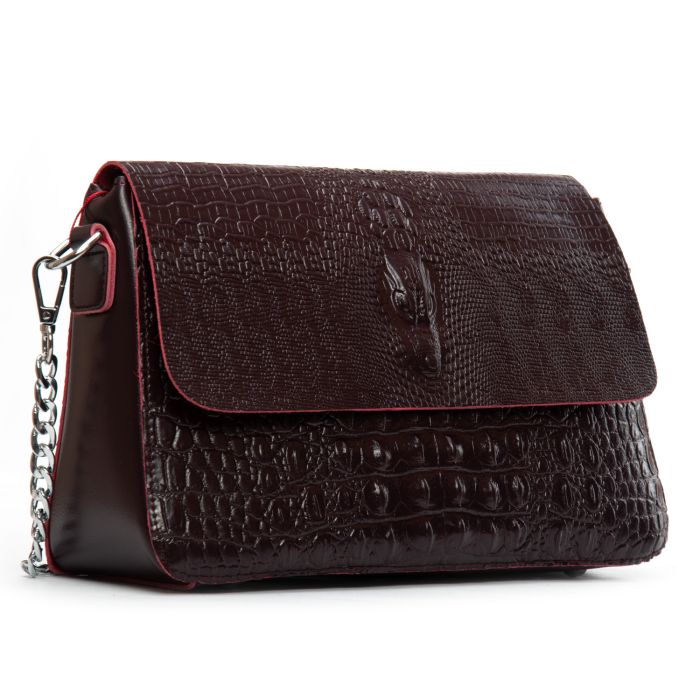 Сумка Женская Классическая кожа ALEX RAI 9346 bordo