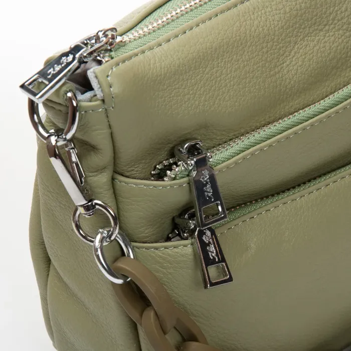 Сумка Женская Классическая кожа ALEX RAI 3011 matcha green