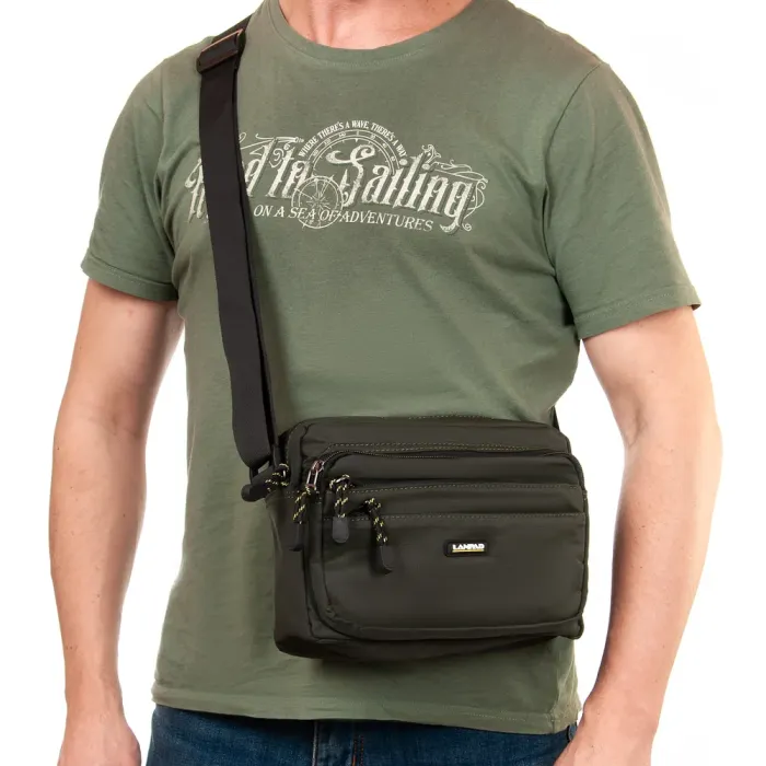 Сумка Мужская Планшет нейлон Lanpad 63738 green