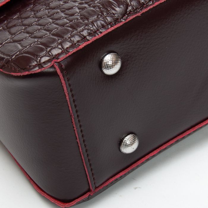 Сумка Женская Классическая кожа ALEX RAI 9346 bordo