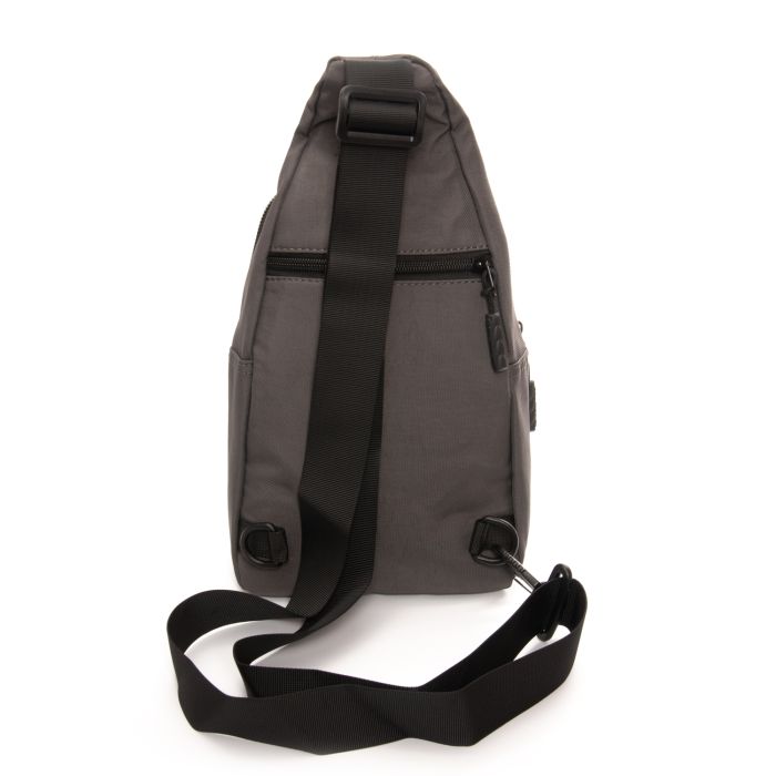 Сумка Мужская На Плечо нейлон Lanpad 0936 grey бол