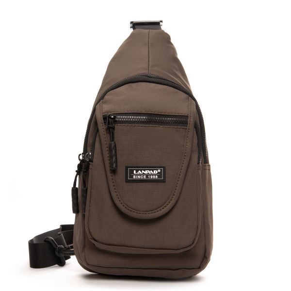 Сумка Мужская На Плечо нейлон Lanpad 0936 brown бол