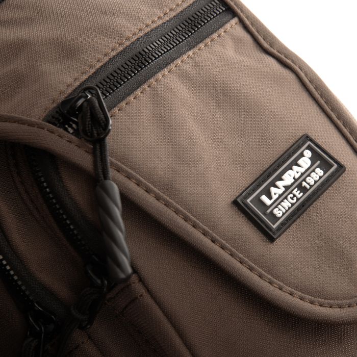 Сумка Мужская На Плечо нейлон Lanpad 0936 brown бол