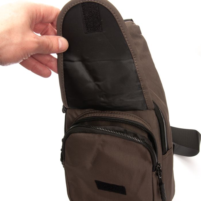 Сумка Мужская На Плечо нейлон Lanpad 0936 brown бол