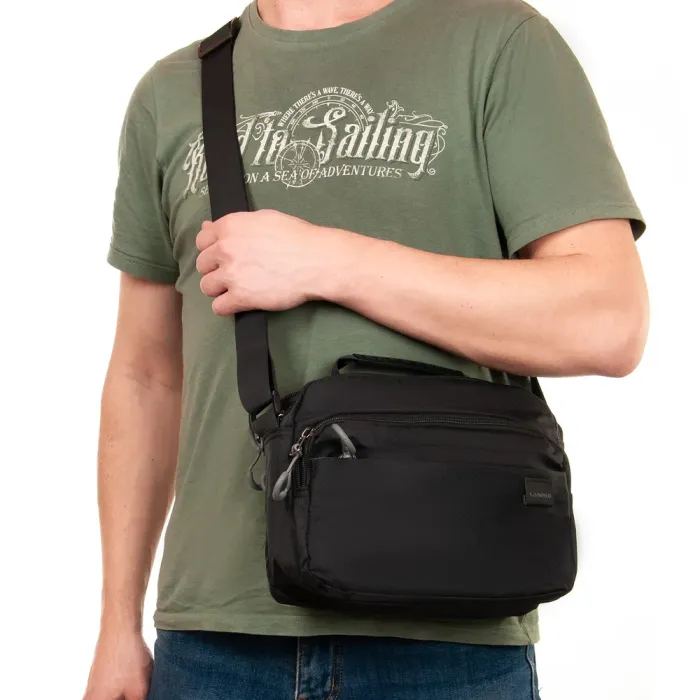 Сумка Мужская Планшет нейлон Lanpad 63705 black