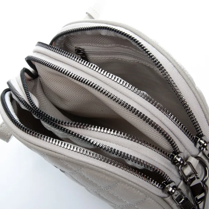 Сумка Женская Клатч кожа ALEX RAI 60065 pale grey