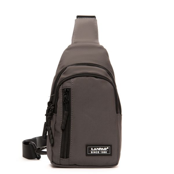 Сумка Мужская На Плечо нейлон Lanpad 20829 grey мал