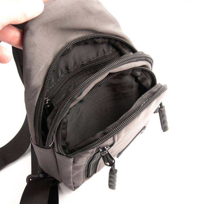 Сумка Мужская На Плечо нейлон Lanpad 20829 grey мал