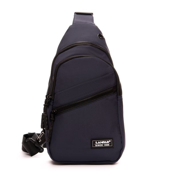 Сумка Мужская На Плечо нейлон Lanpad 83045 blue бол