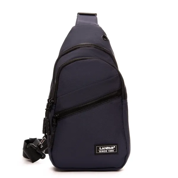 Сумка Мужская На Плечо нейлон Lanpad 83045 blue бол
