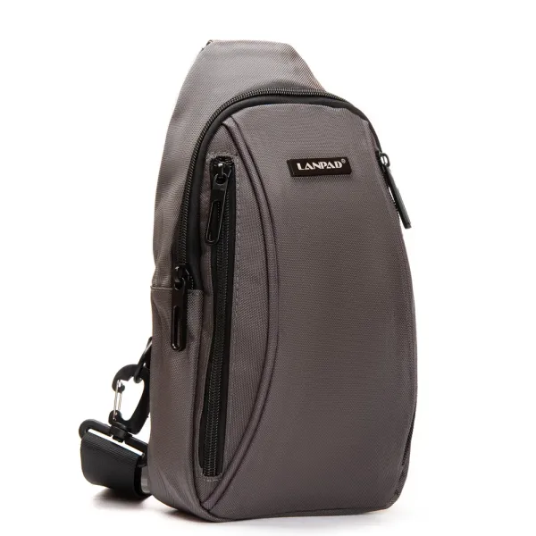 Сумка Мужская На Плечо нейлон Lanpad 35005 gray