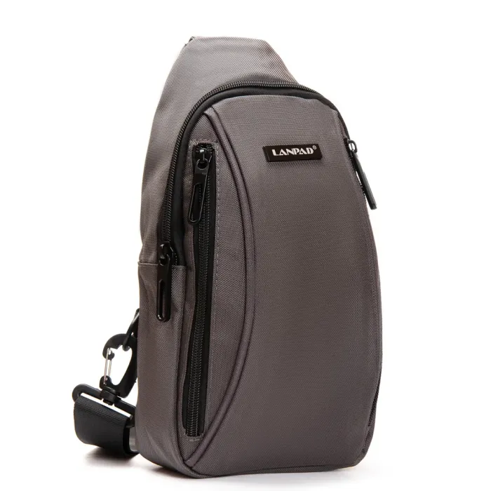 Сумка Мужская На Плечо нейлон Lanpad 35005 gray