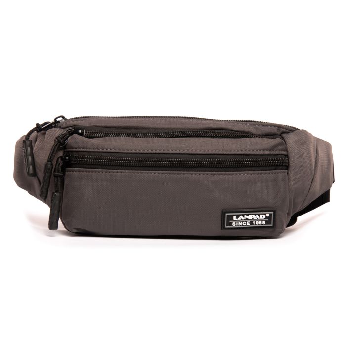 Сумка Мужская На пояс нейлон Lanpad 35003 grey