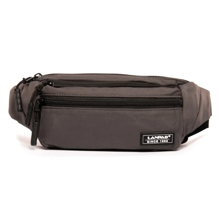 Сумка Мужская На пояс нейлон Lanpad 35003 grey