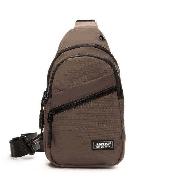 Сумка Мужская На Плечо нейлон Lanpad 83045 brown бол