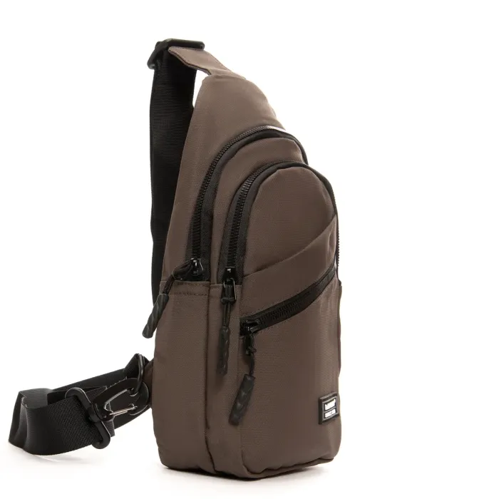 Сумка Мужская На Плечо нейлон Lanpad 83045 brown бол