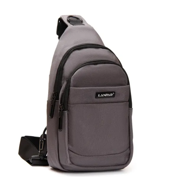Сумка Мужская На Плечо нейлон Lanpad 63746 gray