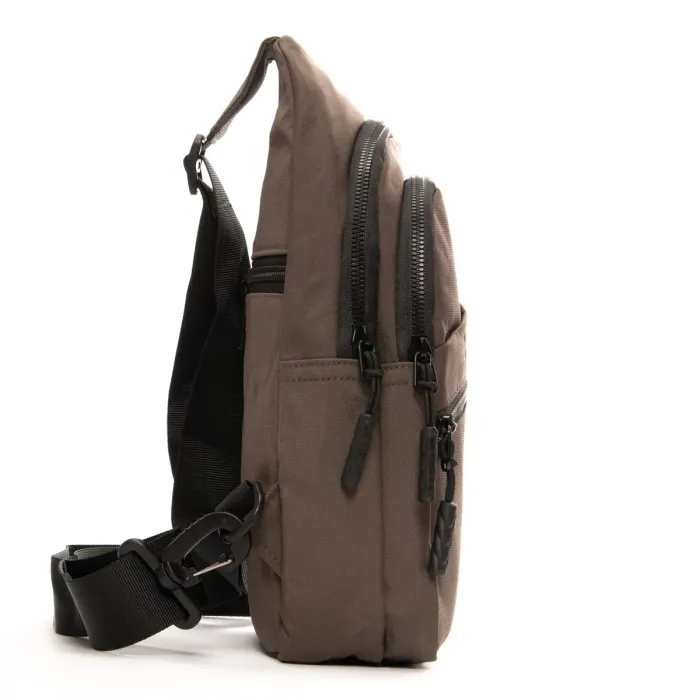 Сумка Мужская На Плечо нейлон Lanpad 83045 brown бол