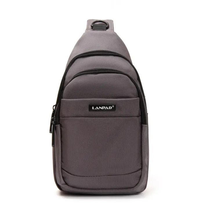 Сумка Мужская На Плечо нейлон Lanpad 63746 gray
