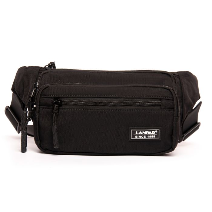 Сумка Мужская На пояс нейлон Lanpad 35009 black